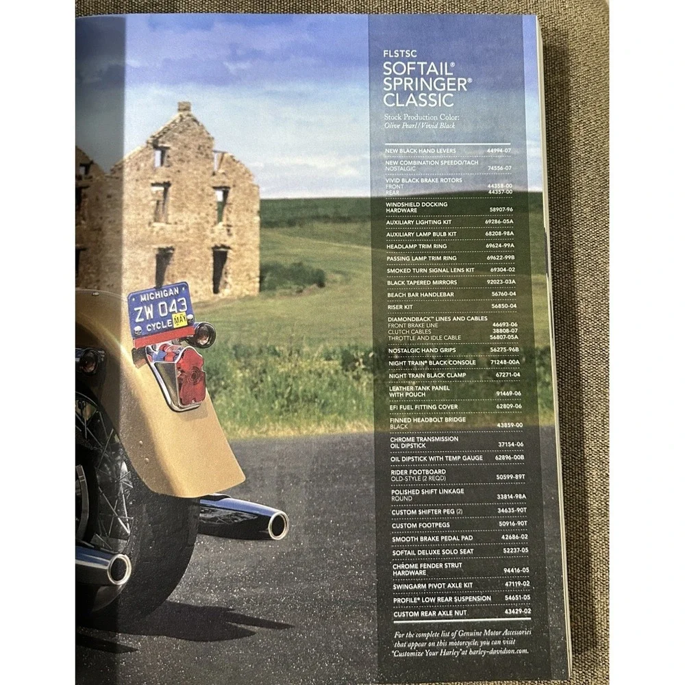 Harley-Davidson 2007 Genuine Motor Parts & Accessories Catalog Motorcycle OEM